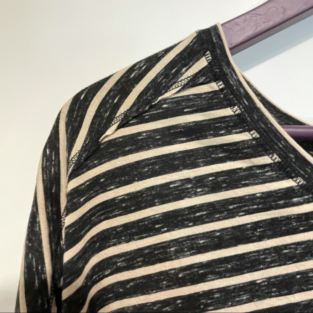 Free People Oversized Striped Long Sleeve Top - Picture 3 of 7